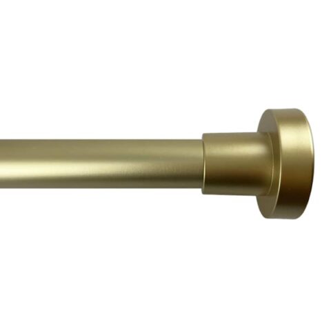 1" Brass Tension Curtain Rod, 35-84", Gold, Metal, sold by At Home