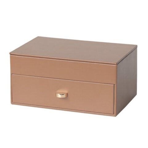 1-Drawer Jewelry Box, Brown, Leather, sold by At Home