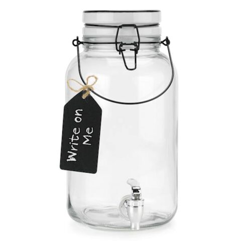 1-Gallon Maple Leaf Beverage Dispenser, Clear, Glass, sold by At Home