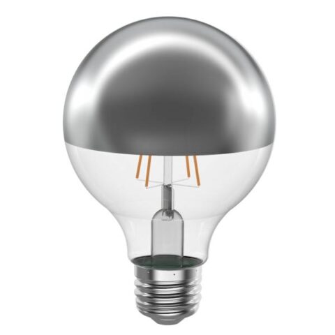 1-Pack Silver Filament Dimmer Bulb, 3W, Metallic, Glass, sold by At Home