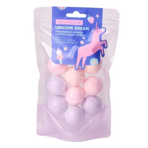 10-Count Mini Unicorn Bath Bombs, Purple, sold by At Home