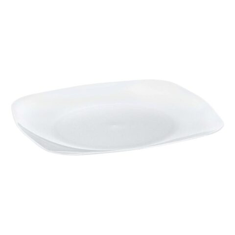 10-Count Pearl White Retro Plastic Plate, 10.25", sold by At Home