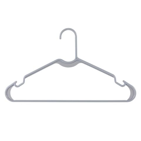 10-Pack Hangers Set, Grey, Plastic, sold by At Home