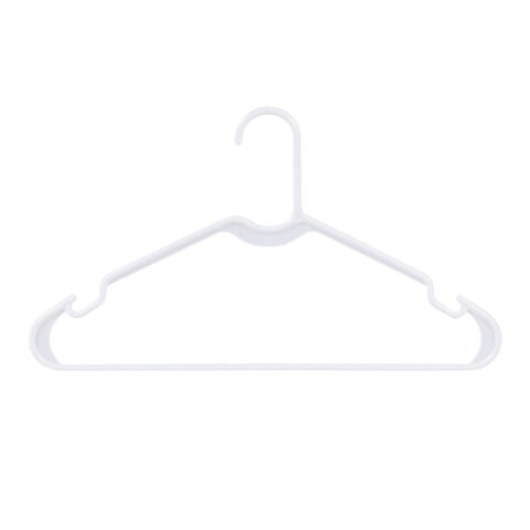 10-Pack Hangers Set, White, Plastic, sold by At Home