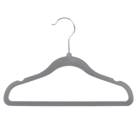 10-Pack Kids Flocked Hangers, Dark Grey, Velvet, sold by At Home