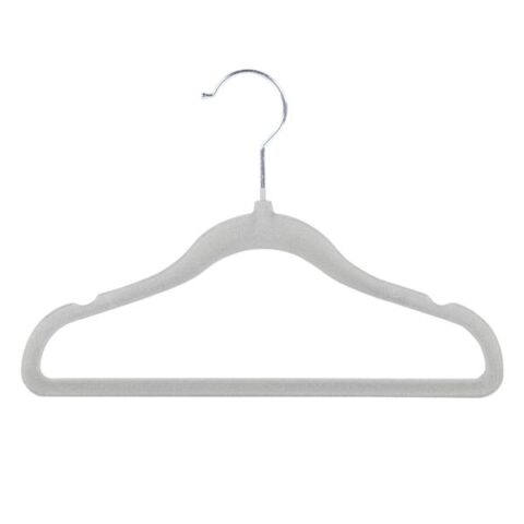 10-Pack Kids Flocked Hangers, Harbor Mist, Grey, Velvet, sold by At Home