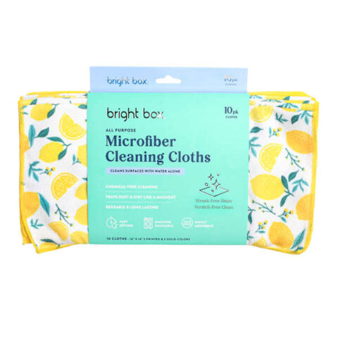 10-Pack Lemon Microfiber Cloths, Yellow, sold by At Home