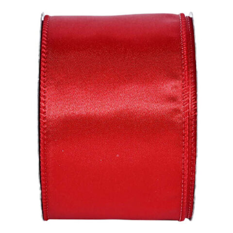 10-Yard Red Satin Ribbon, 2.5", Fabric, sold by At Home
