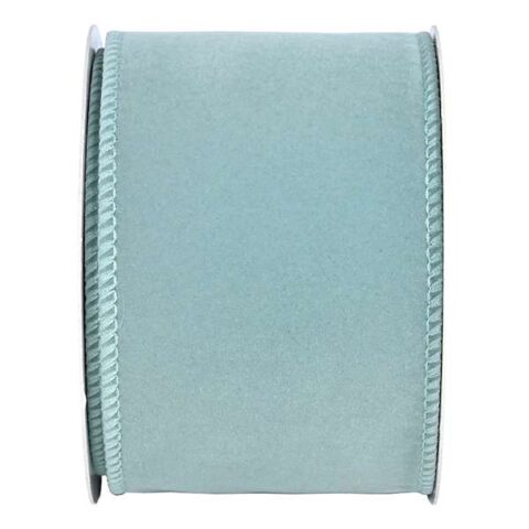 10-Yard Sage Green Velvet Ribbon, 2.5", Fabric, sold by At Home