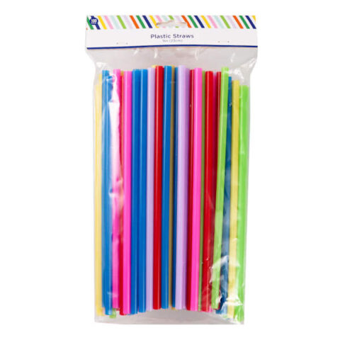 100-Count Plastic Straws, sold by At Home