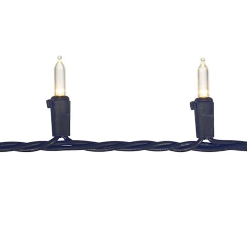100 Led Mini Black Wire Lights, Plastic, sold by At Home