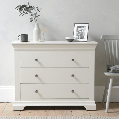 3 Drawer Petite Chest – Chantilly Warm White – The Cotswold Company