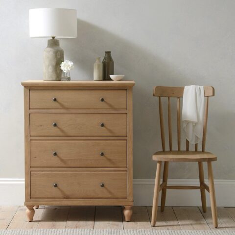 4 Drawer Chest – Elkstone Mellow Oak – The Cotswold Company
