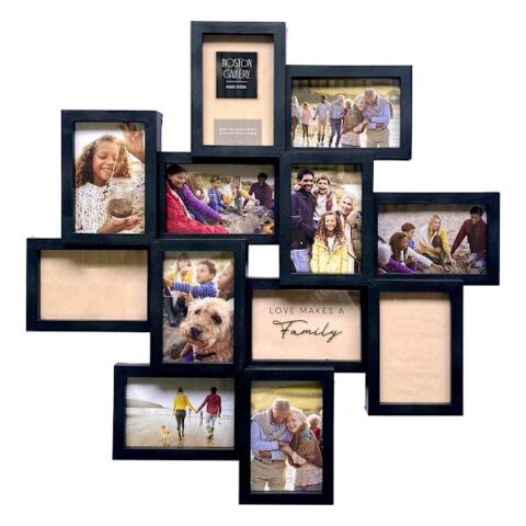 12-Opening Black Collage Wall Frame, 24", Wood, sold by At Home