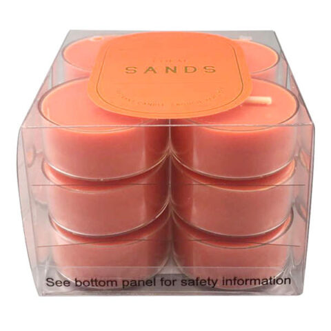 12-Pack Coral Sands Scented Tealight Candles, Pink, Wax, sold by At Home