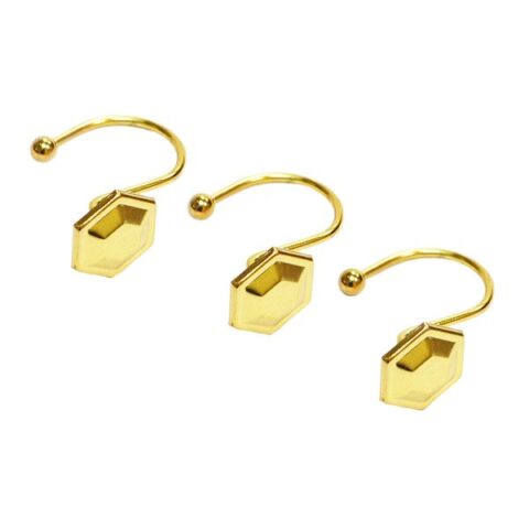 12-Pack Hexa Harvest Shower Hooks, Metallic, sold by At Home
