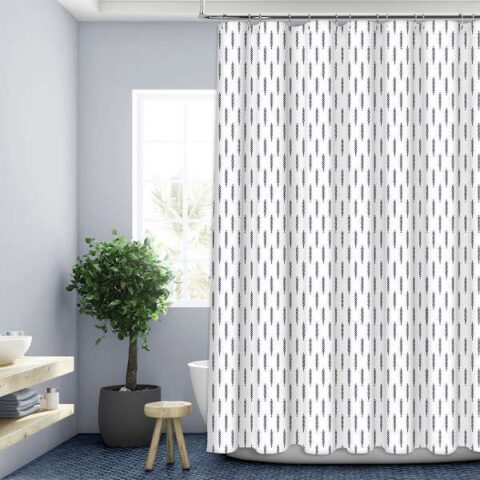 13-Piece Montross Blue Shower Curtain Set, Polyester