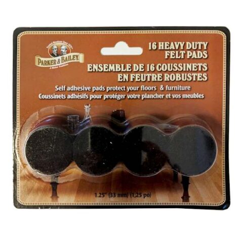 16-Pack Black Felt Furniture Pads, 1.25", sold by At Home