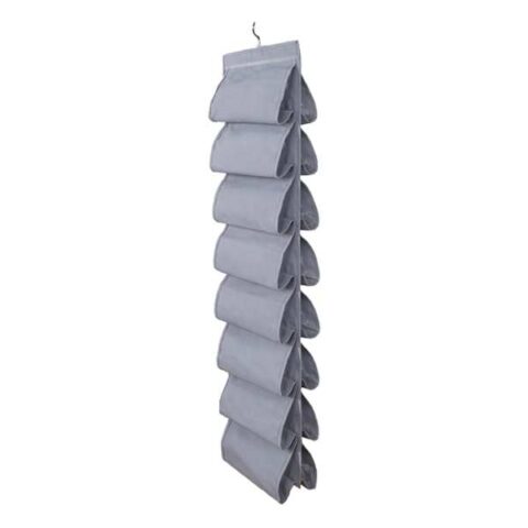16-Pocket Fabric Hanging Shoe Organizer, Grey, sold by At Home