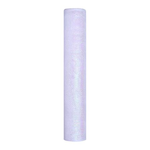 18" White Mesh Ribbon, 10Yd, Synthetic, sold by At Home