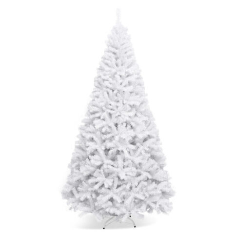 6′ / 7.5′ / 9′ Hinged Artificial Christmas Tree with Metal Stand-9 ft