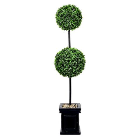 2-Ball Topiary Tree, 48", Green, Plastic, sold by At Home
