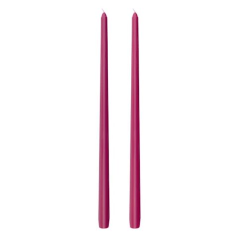 2-Count Burgundy Taper Candles, 16", Red, Wax, sold by At Home