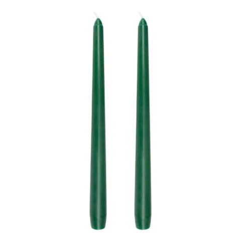 2-Count Green Taper Candles, 10", Wax, sold by At Home