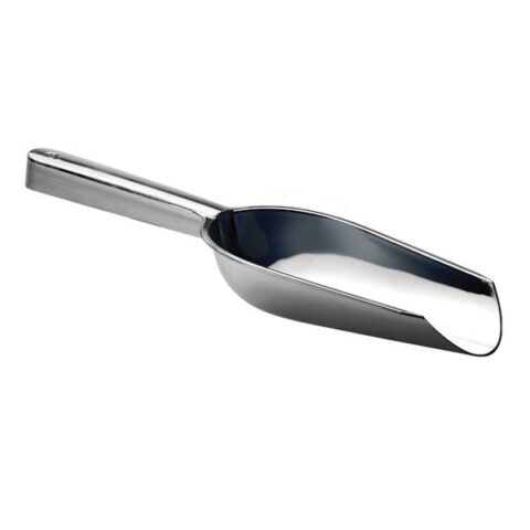 2-Count Large Polished Silver Scoop, Metallic, Plastic, sold by At Home
