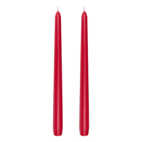 2-Count Red Taper Candles, 10", Wax, sold by At Home