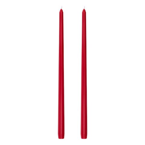 2-Count Red Taper Candles, 16", Wax, sold by At Home