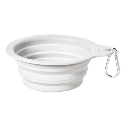 2-Cup Collapsible Pet Bowl, Grey, Plastic, sold by At Home