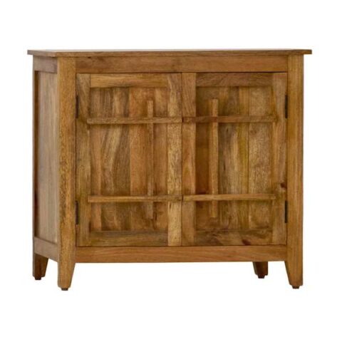 2-Door Natural Mango Wood Cabinet, sold by At Home