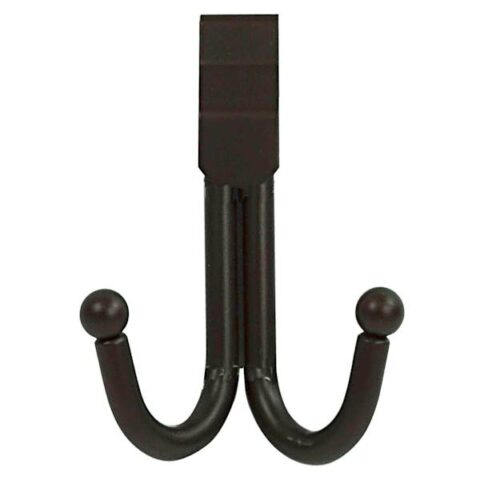 2-Hook Over The Door Hanger, Bronze, Brown, Metal, sold by At Home