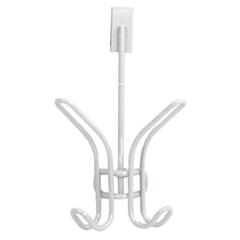 2-Hook Over The Door Hanger, White, Metal, sold by At Home