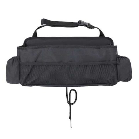 2-In-1 Front & Back Seat Organizer, Black, Polyester, sold by At Home