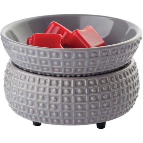 2-In-1 Grey Ceramic Fragrance Wax Warmer, sold by At Home