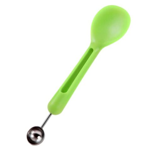 2-In-1 Melon Tool, Green, Plastic, sold by At Home