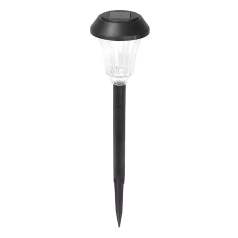 2-Lumen Solar Black Pathway Light, Plastic, sold by At Home