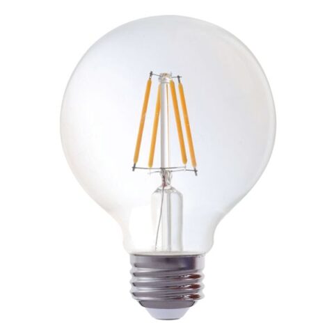 2-Pack Edison Clear Round Led Bulb, 4.5W 40W, Glass, sold by At Home