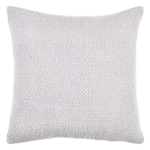 2-Pack Grey Soft Textured Woven Throw Pillow, 18", Cotton, sold by At Home