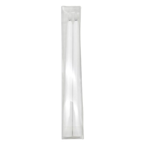 2-Pack Ivory Tapers Candle, 10", White, Plastic, sold by At Home