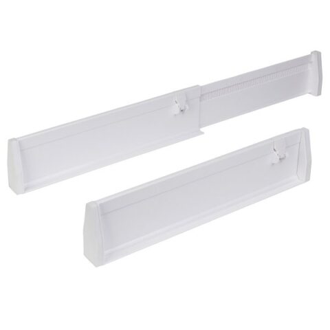 2-Pack Kitchen Drawer Divider, White, Plastic, sold by At Home