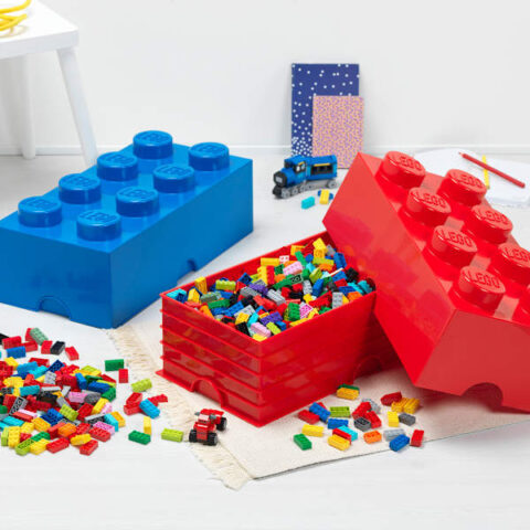 2-Pack Lego Storage Brick Set, Plastic, sold by At Home