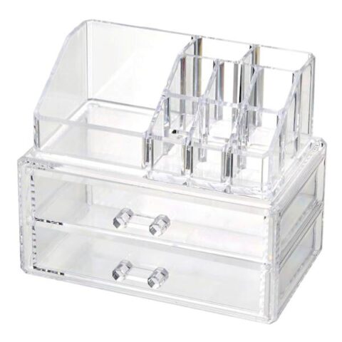 2-Pack Mini Clear Cosmetic Organizer, Plastic, sold by At Home