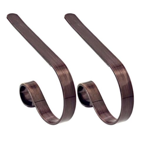 2-Pack Oil-Rubbed Bronze Mantle Clip, Brown, Metal, sold by At Home
