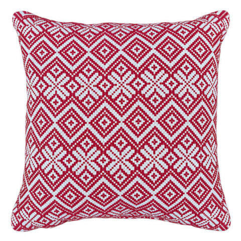2-Pack Red Sweater Jacquard Throw Pillow, 18", Cotton, sold by At Home