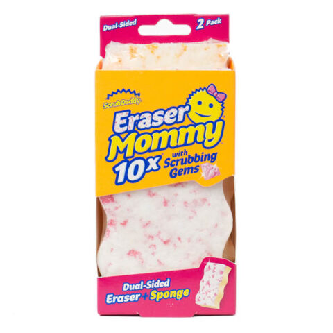 2-Pack Scrub Mommy Dual-Sided Eraser, Pink, sold by At Home