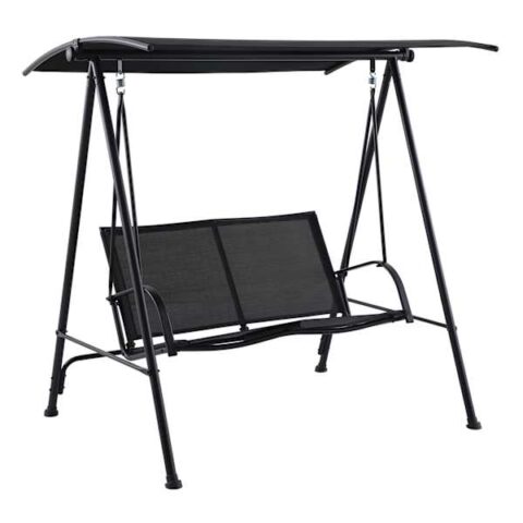 2-Person Sling Patio Swing, Black, Steel, sold by At Home