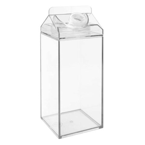 2-Piece Acrylic Milk Cartons, 16Oz, Clear, sold by At Home